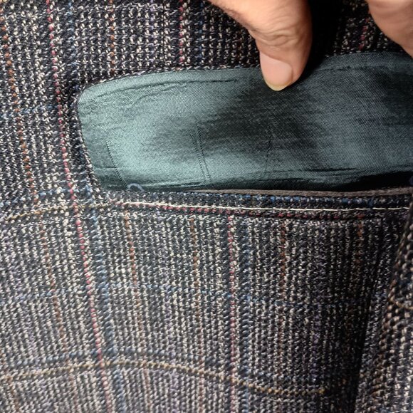 Vintage Christian Dior Monsieur for Frederick & Nelson Mens Blazer Gray Size 42L - Picture 8 of 11